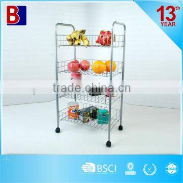 4 tier metal portable kitchen trolley