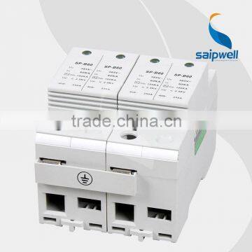 SAIP/SAIPWELL Hot Sale 385/440V 60KA 2 Poles IP65 Electrical Waterproof Surge Protector