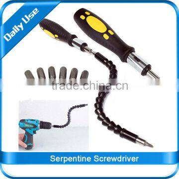 Serpentine Screwdriver / Snake Bit Tools