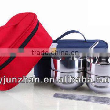 Pouch pack bowls and spoons of 6pcs as set with low price and high quality