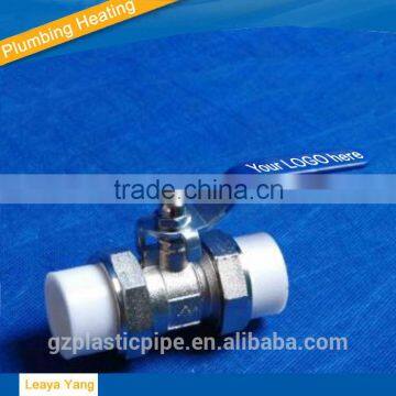 Factory price High Quality brass insert ppr pipe fittings/PPR Ball Valves