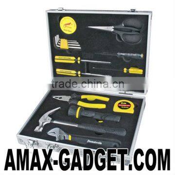 tool-sL8018A Tool kit Household tool set with aluminium alloy box 17pcs