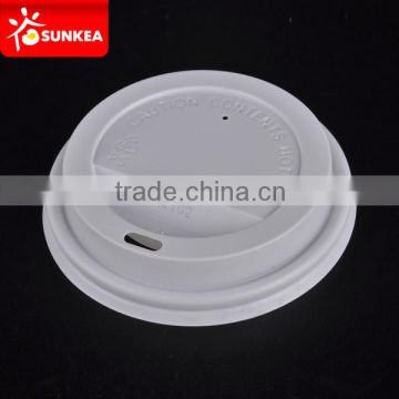 Wholesale High-quality 9oz hot cup lids ,white plastic lid with sip mouth