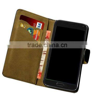 Luxury Wallet Genuine Real Leather Case,Book Leather Case For HTC ONE M8 photo-5