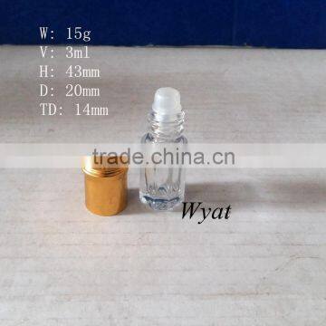 cheap small glass roller ball bottles manufacturer 3ml                        
                                                Quality Choice