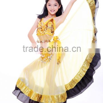 Gorgeous Indian style kids belly dance performance costume for little girls (ET011-1)                        
                                                Quality Choice