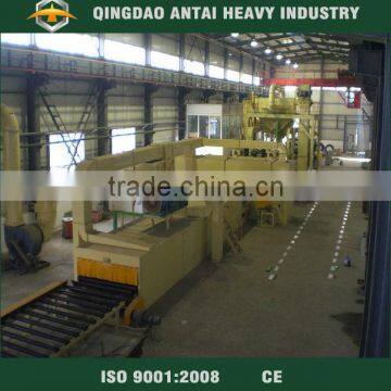 Steel Plate Painting And Drying Shot Blasting Machine