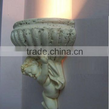 Modern Love Angel Carved plaster Bedroom Wall Lamp Sconces Bracket Aisle Lights                        
                                                Quality Choice