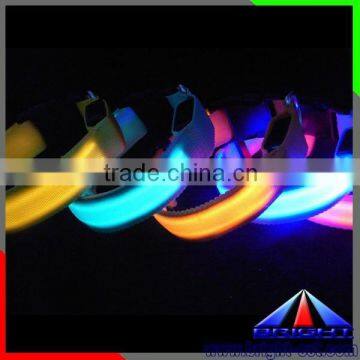 LED USB Rechargeable Dog Shock Collar, USB Rechargeable Flashing Dog Collar, 6 PCS Christmas LED Dog Collars