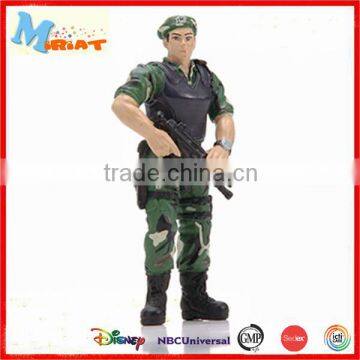 pvc material 4 inch plastic military soldier toys