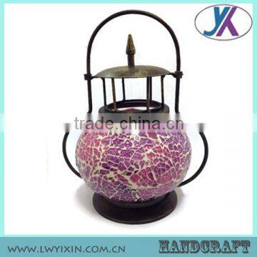 Handmade Glass Mosaic Moroccan garden lantern-Moroccan Home decor Indoor Glass lantern