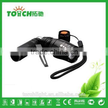 Bike Flashlight Professional Zoomable Emergency Flashlight High Power Super Waterproof Led Lamp by 2*18650 Battery With SOS Lamp photo-6