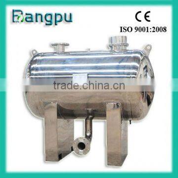 Vertical stainless steel high pressure tank