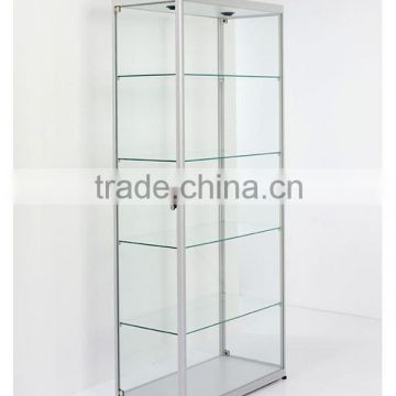 Modern glass display showcase with AS/NZS2208:1996, BS6206, EN12150 certificate