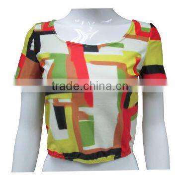 Custom loose sublimation crop top