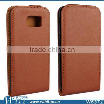 Magnetic Vertical Style Magnetic Flip Genuine Leather Case for Samsung Galaxy S6 G9200 photo-2