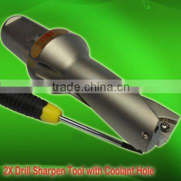 2X Drill Sharpen Tool with Coolant Hole