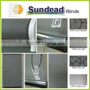 blackout shiny vinyl curtain and blinds double-printing pattern fire retardant