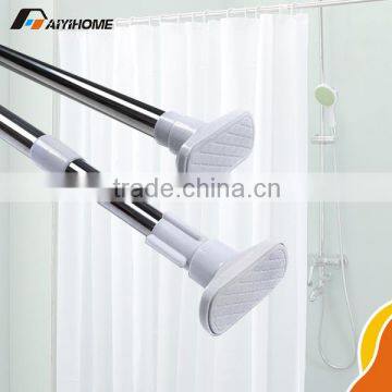 2015 Flexible Shower Curtain Rod Flat Curtain Rods Telescopic Shower Curtain Rod Manufacturer