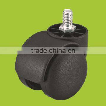 hot sale high quality thread stem 50mm PA twin wheel swivel caster (FC3311)