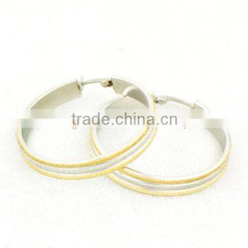 316L stainless steel gold plating earrings