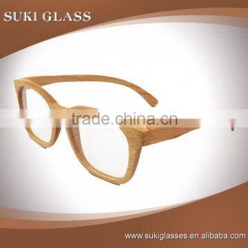 High quality eco-friendly beech wood frame optical lens glasses