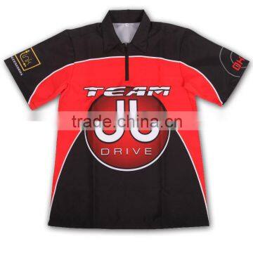 100%polyester fabric dye sublimation men's golf polo shirts