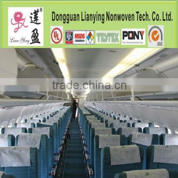 Disposable printed PP Nonwoven Airline Headrest Cover with OEM and design