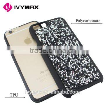 Manufacturer China Glitter Case Leather Skin Mobile Back Cover for Iphone 6s Phone Accessories Case Supplier's Choice photo-6