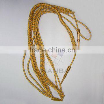 Mylar Uniform Aiguilette With Gold Tips