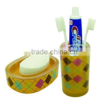Double Wall Yellow Plastic Toothbrush Holder With Cheap Price photo-3