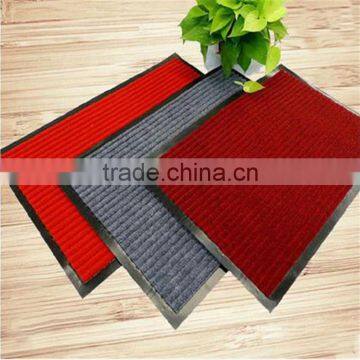 anti-frozen pvc backing double strips door mat