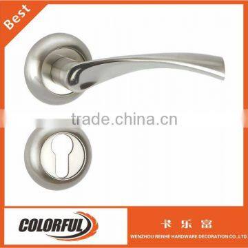 zinc alloy door handle,door lock,lever handle on roses