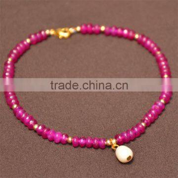 Workable price natural stone bead bracelet string bracelet