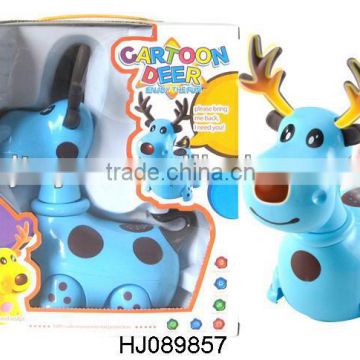 Electric Flashing Cartoon Deer Toys Animals For Kids