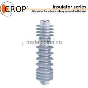 Insulator for outdoor railway vacuum load breaker