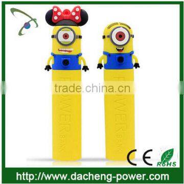 Mr Minions cute design 2600mah power bank smart power bank for mobile phone                        
                                                Quality Choice