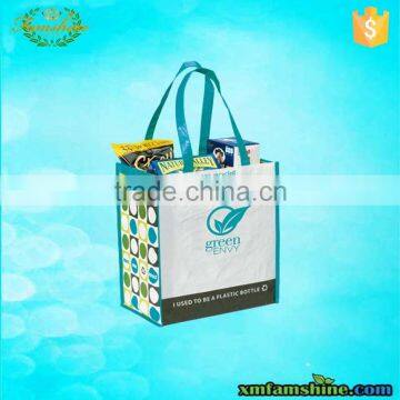 promotion recycled RPET Laminated bag for shopping