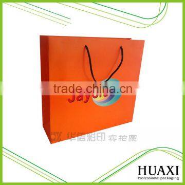 Logo design high glossy laminated paper packing shopping bags