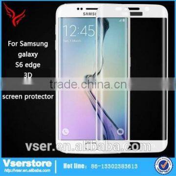 Wholesale Price Mobile Phone Glass Screen Protector for Samsung Galaxy 3D Full Covered Tempered Glass for Samsung Galaxy S6 Edge Quality Choice