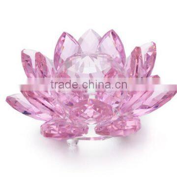 Popular Crystal Glass Lotus flower For Wedding Door Gift