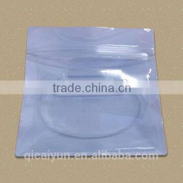2015 China PVC bag, Clear plastic zipper bag with handle, transparent PVC cosmetic bag