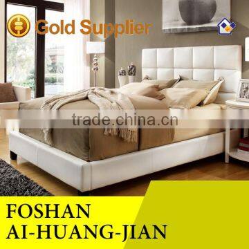 manufacturer wholesale cheap modern white leather bedroom set