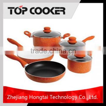 Aluminum non-stick kiktchenaware wholesale cookware set