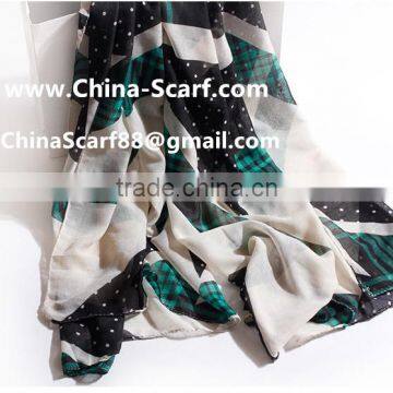 Wholesale Dot Viscose Scarf photo-3