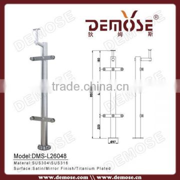 decorative wrought iron baluster for stair glass railing with ISO9001 passed