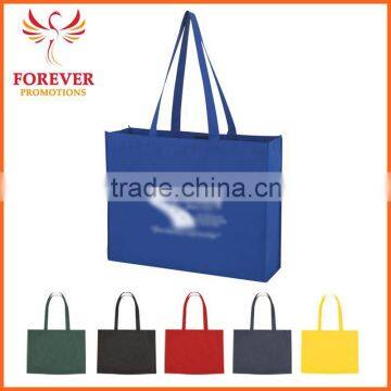 Promotional Cheap Non-woven Blank Tote Bag With Cross Stitching On Handles