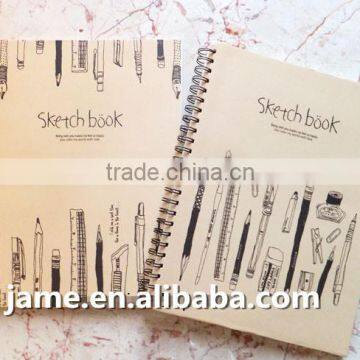 fashion colorful customized sketch book