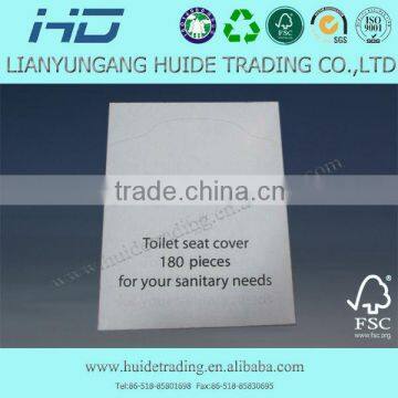 Competitive price disposable toilet seat covers paper,travel pack toilet seat cover paper