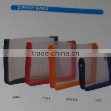 JD828 Zipper bag & pencil bag,expanding PP file